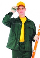 Куртка робоча "Лідер", тк. Зібо, колір зелений